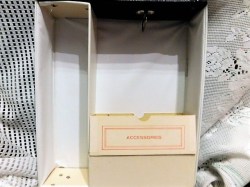 barbie black patent case yellowcoat inside